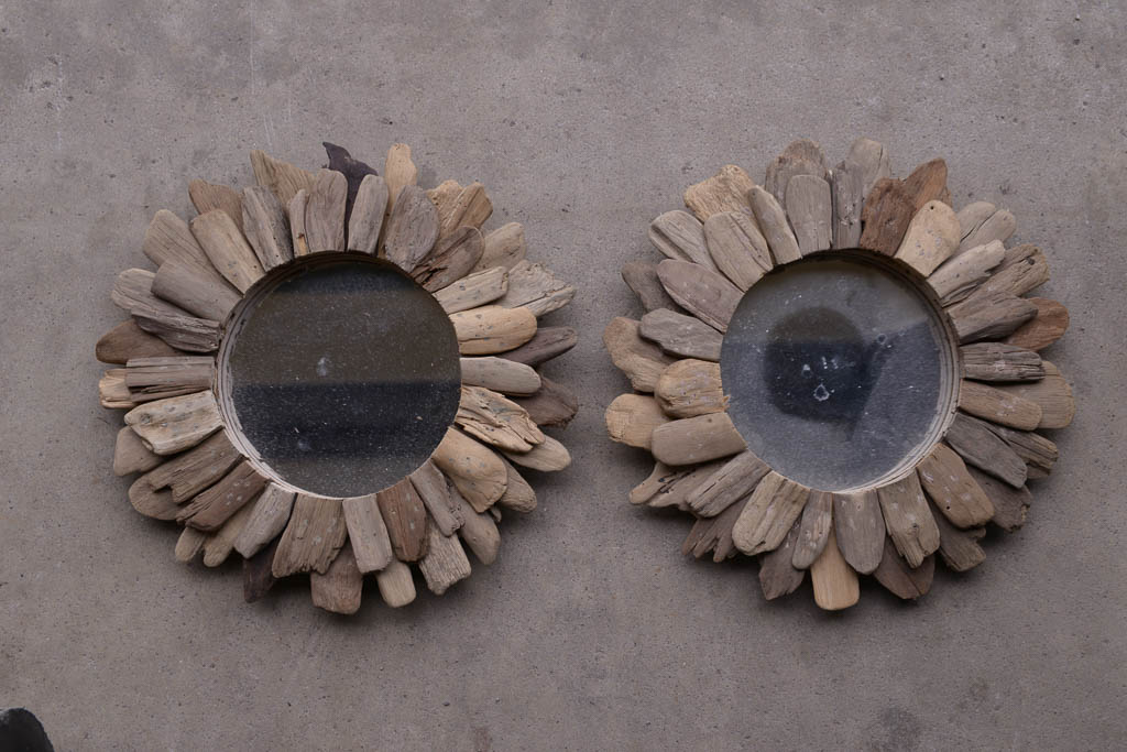 Pottery Barn Wall Clock, Mirrors and Decorative Throw Pillows