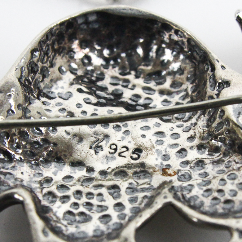 Assortment of Sterling Silver Brooches