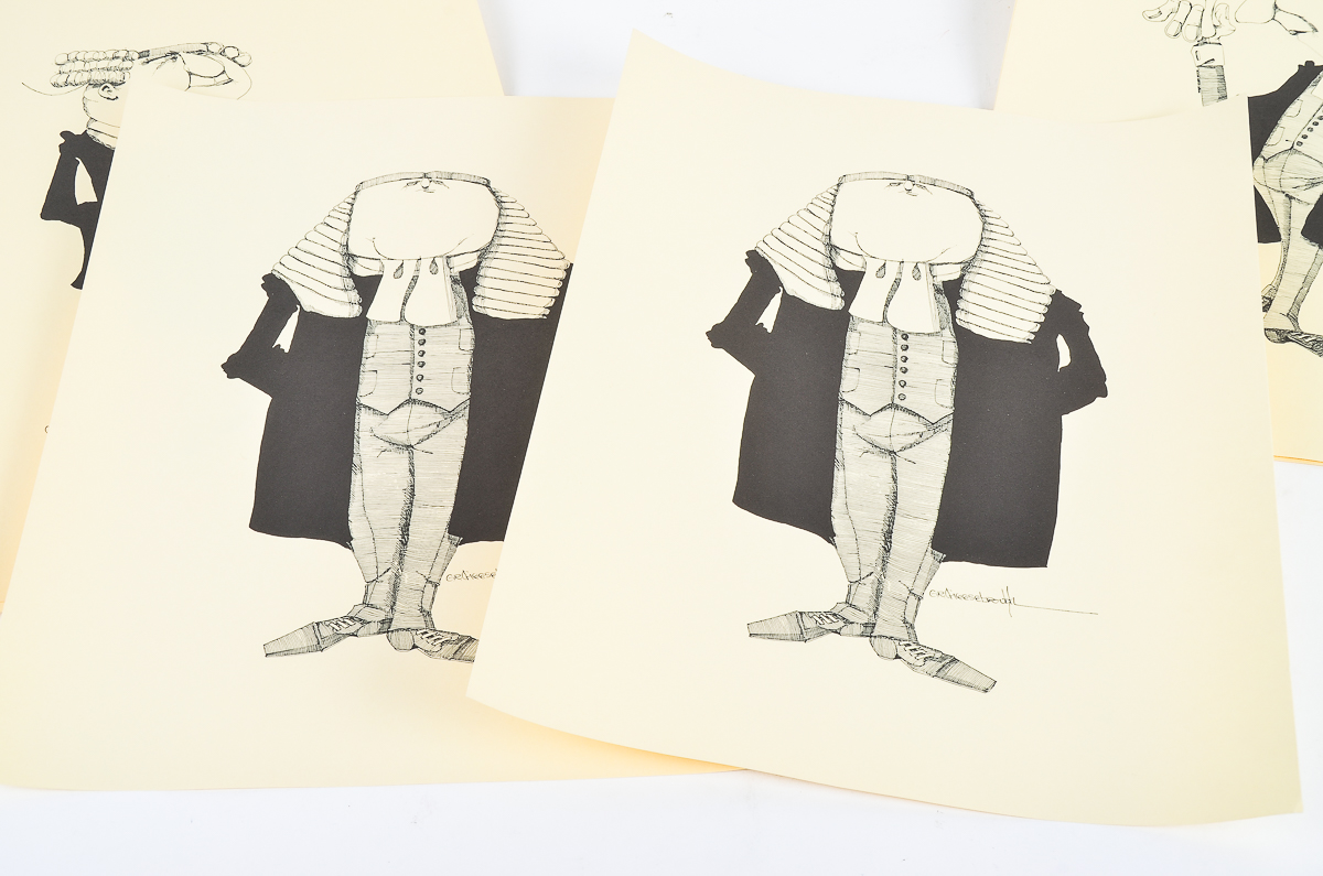Collection of G.R. Cheesbrough Barrister Prints