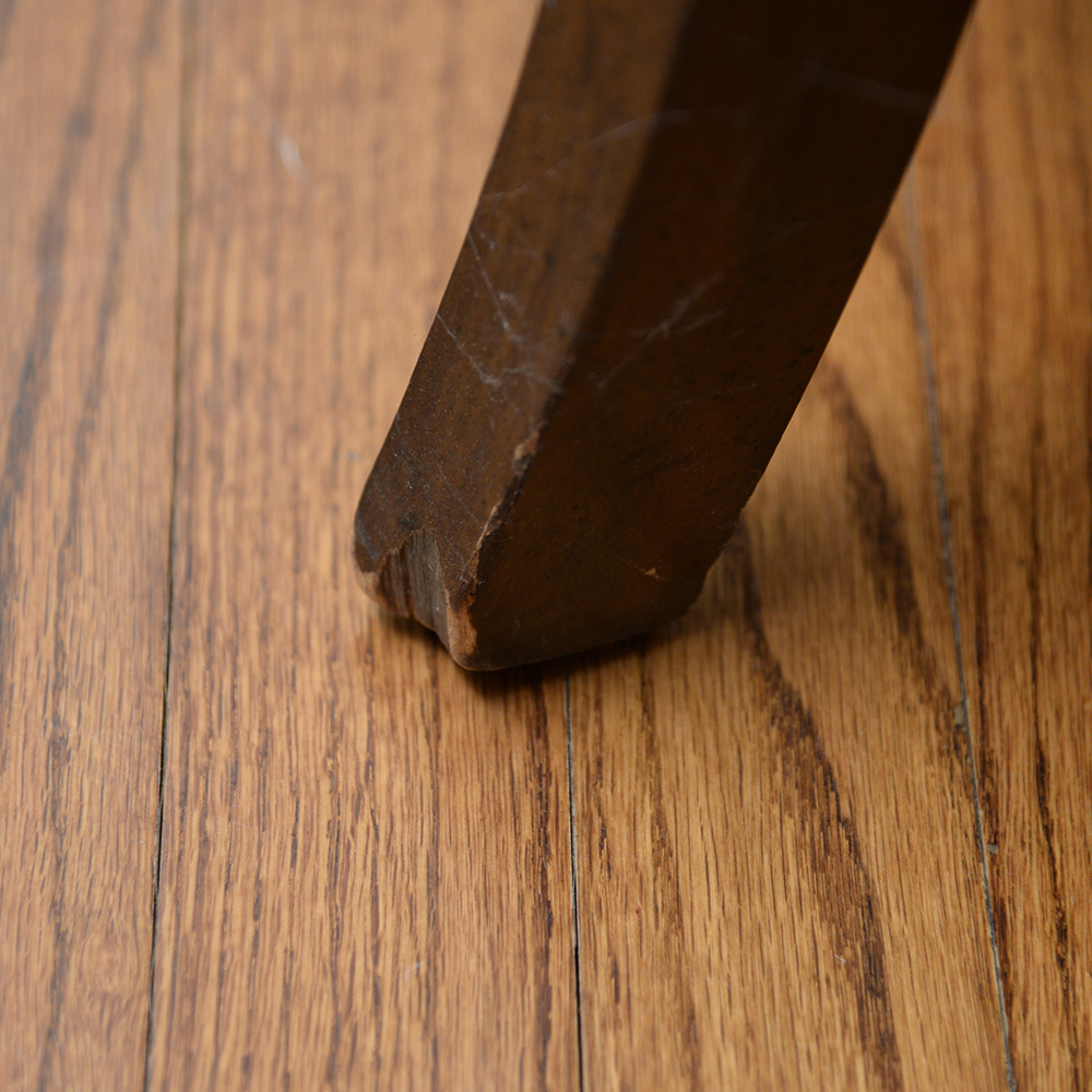 Vintage Cane Back Barrel Shape Arm Chair