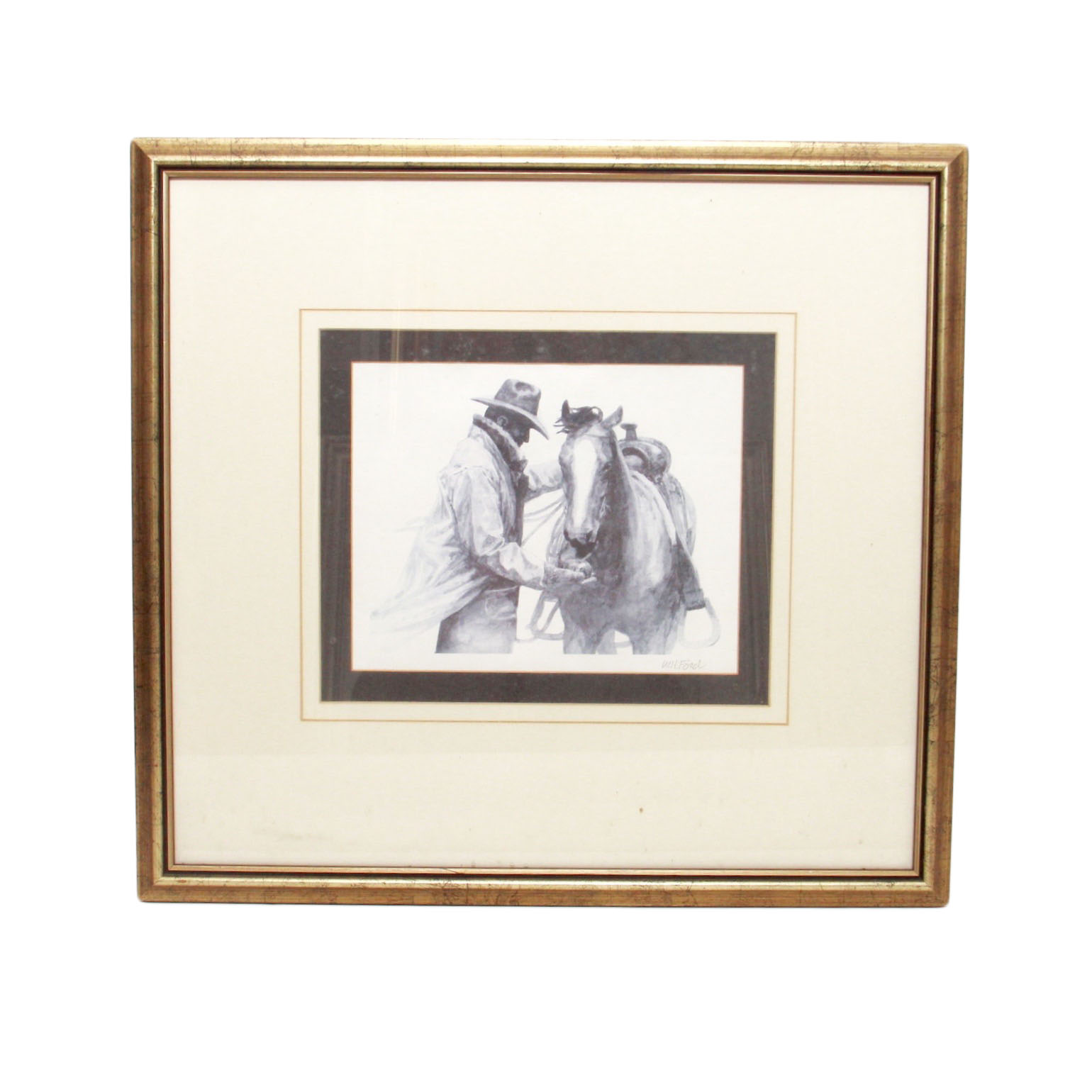 W.H. Ford Lithograph "Partners"