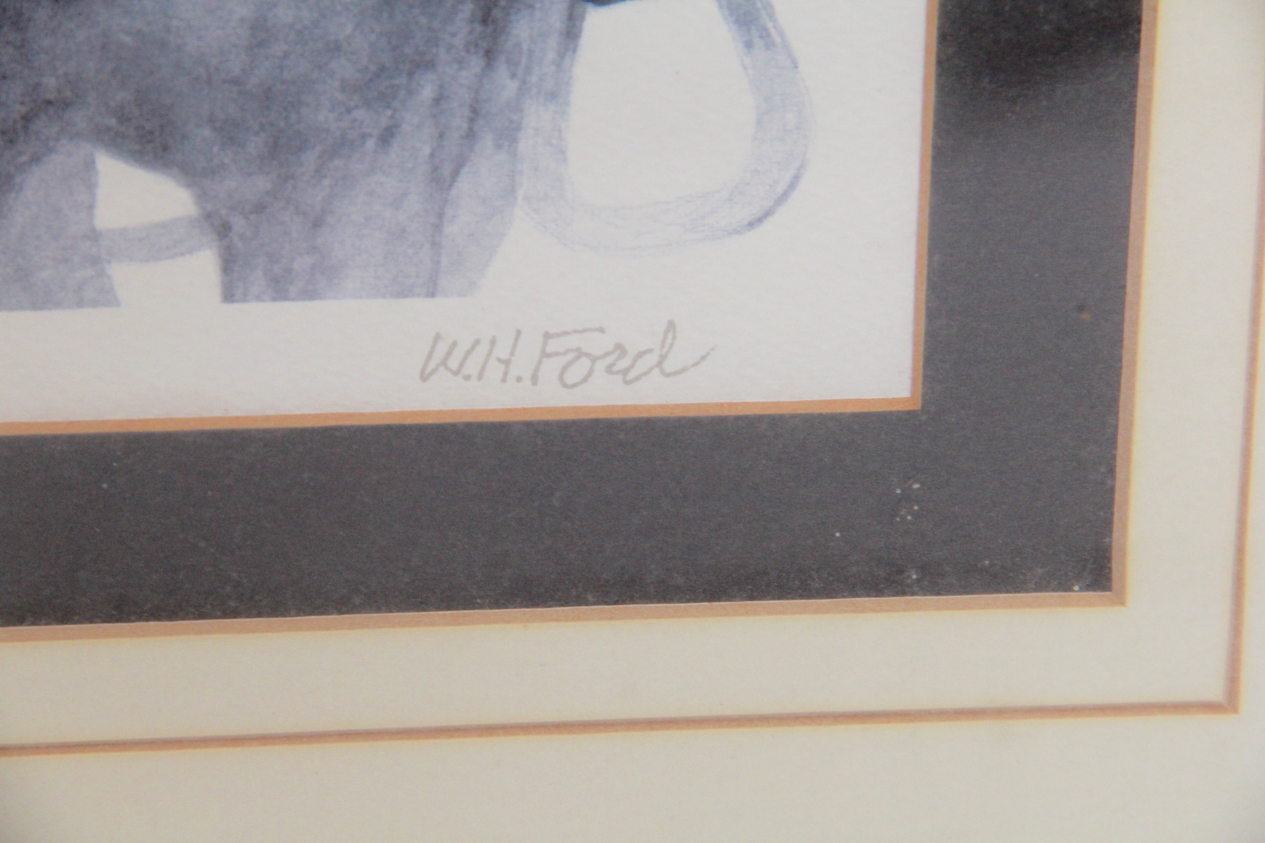 W.H. Ford Lithograph "Partners"