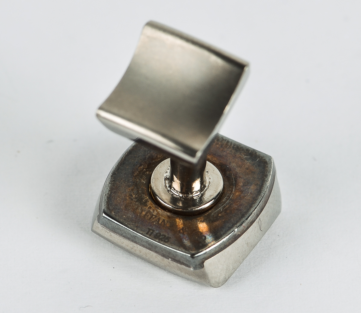 Tiffany & Co. Sterling Silver and Titanium Cufflinks