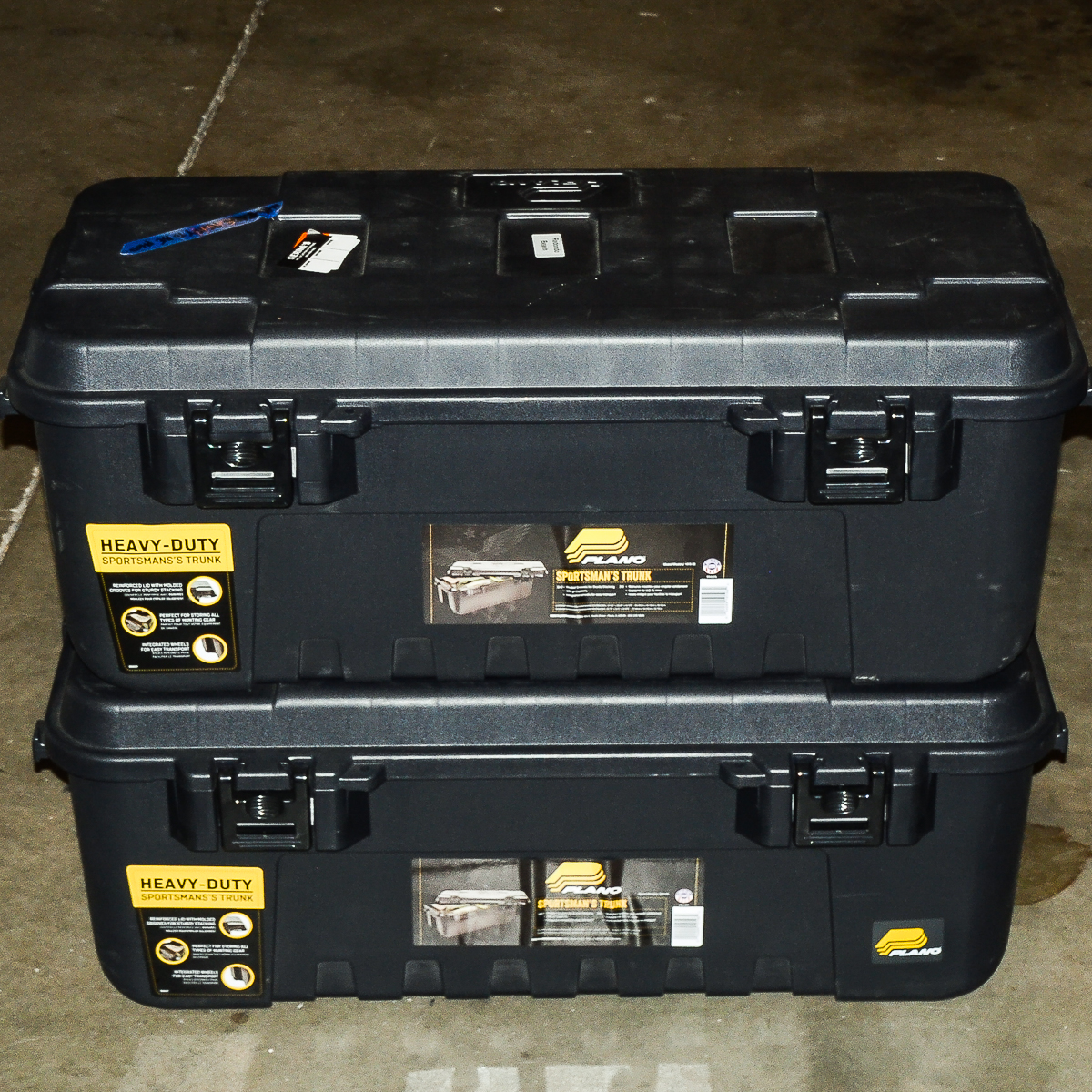 Two Heavy Duty Plano "Sportsman's Trunk" Storage Containers