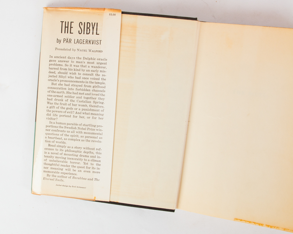 "Barabbas" and "The Sibyl" First American Editions by Pär Lagerkvist