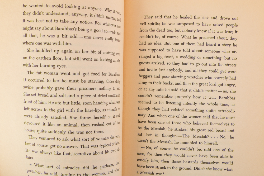 "Barabbas" and "The Sibyl" First American Editions by Pär Lagerkvist