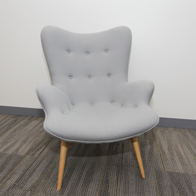 Modern Style Wingback Armchair