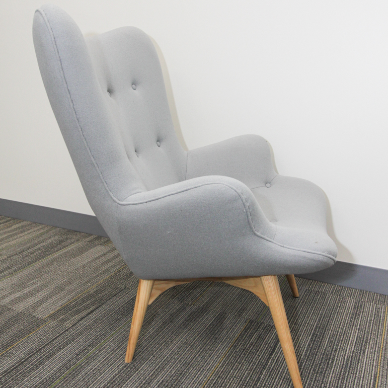 Modern Style Wingback Armchair