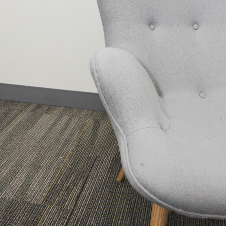 Modern Style Wingback Armchair