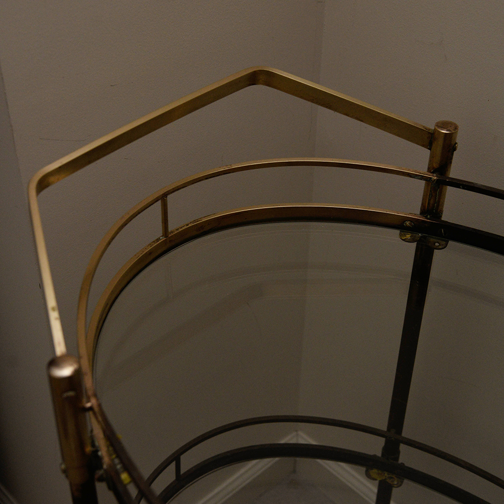Vintage Brass Bar Cart
