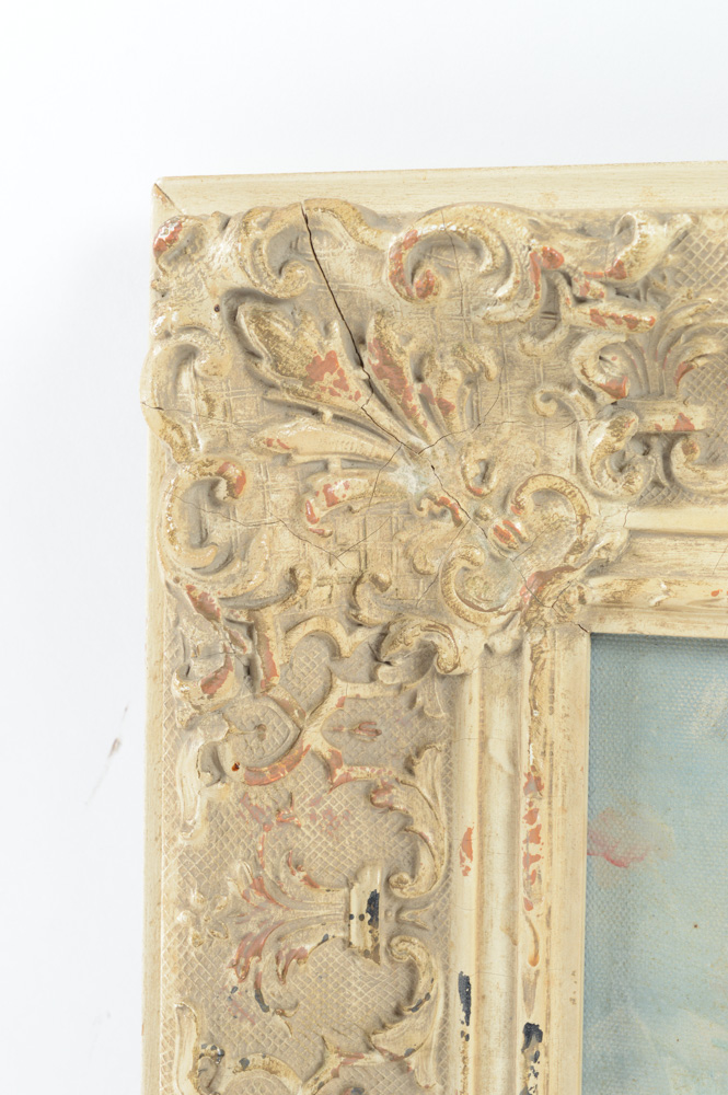 Paris Street Scene Oil on Canvas Painting