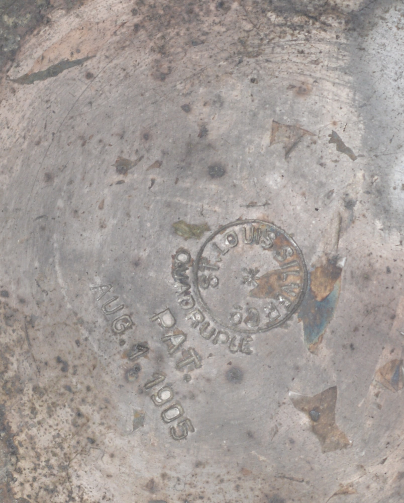 Antique St. Louis Silver Co. Quadruple Plate and Oak Tankard #48