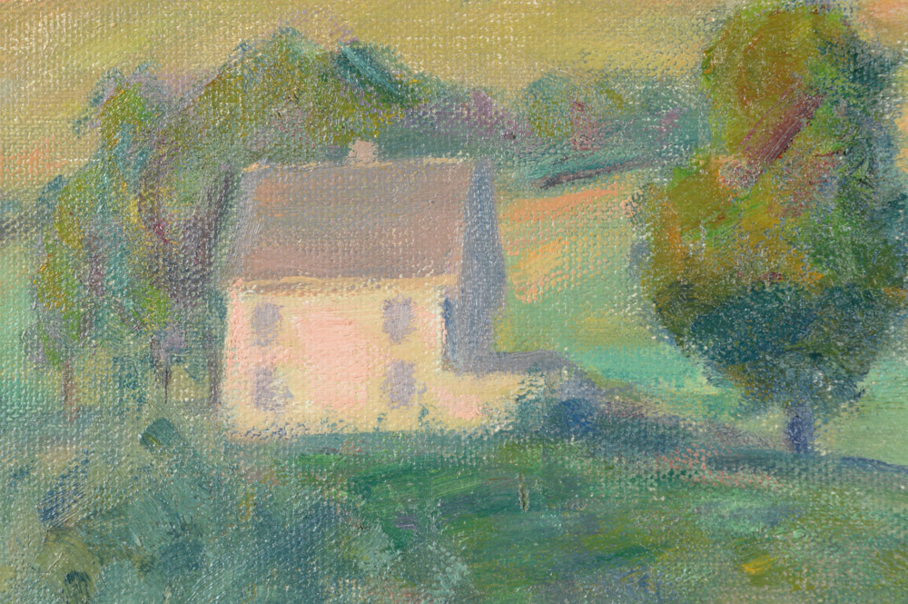 Ernest Harrison Barnes Oil on Canvas Landscape