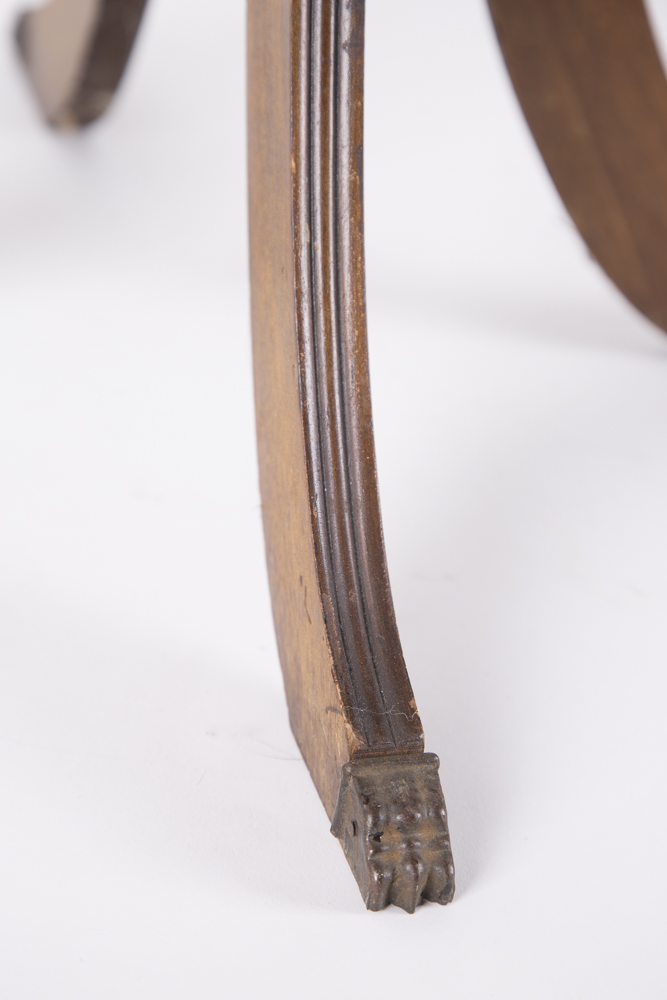 Leather-Topped Drum Table