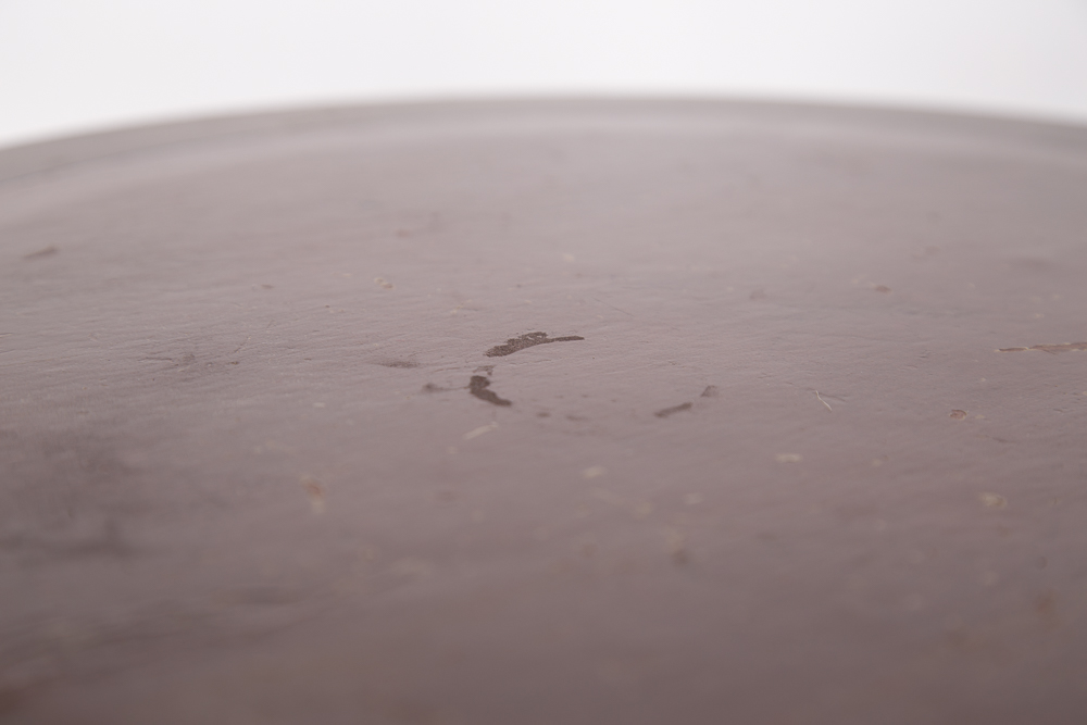 Leather-Topped Drum Table