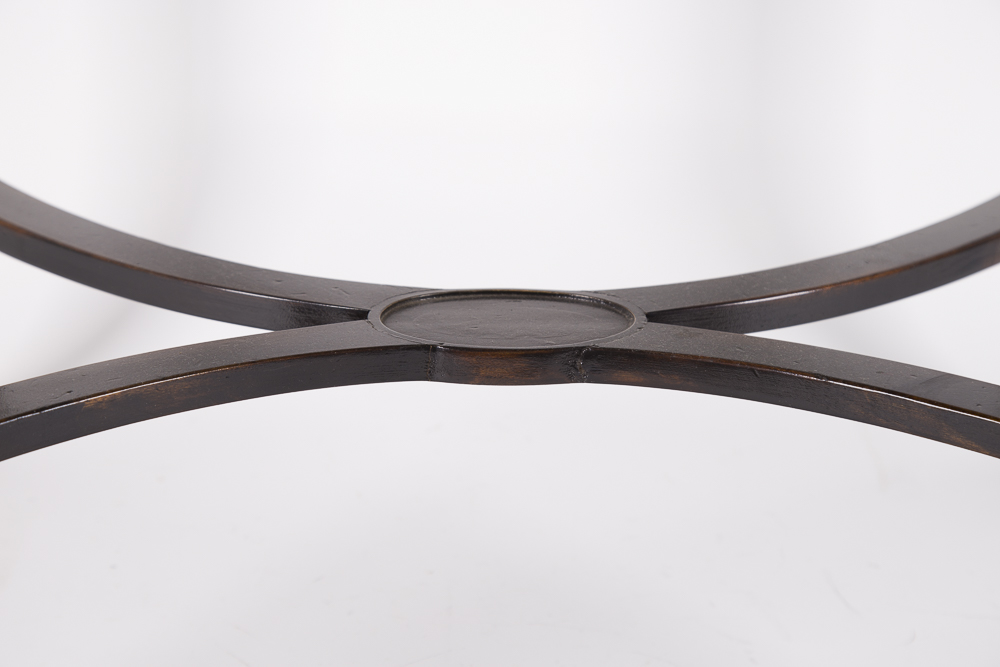 Mirrored Piecrust Table with Handles