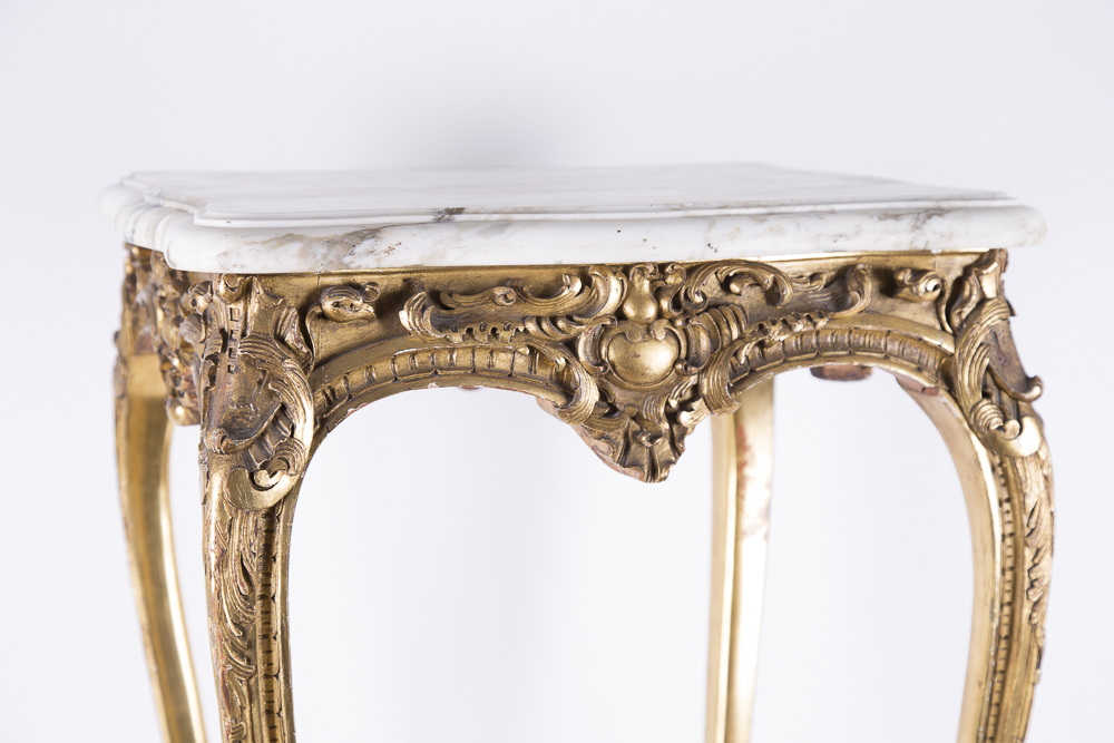 Marble Top Accent Table