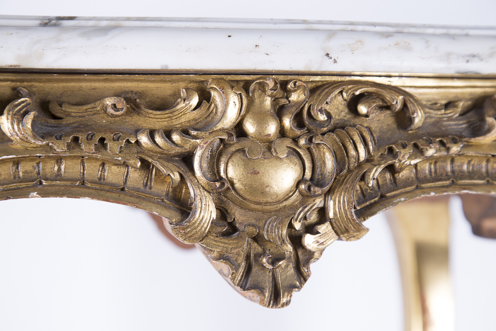 Marble Top Accent Table