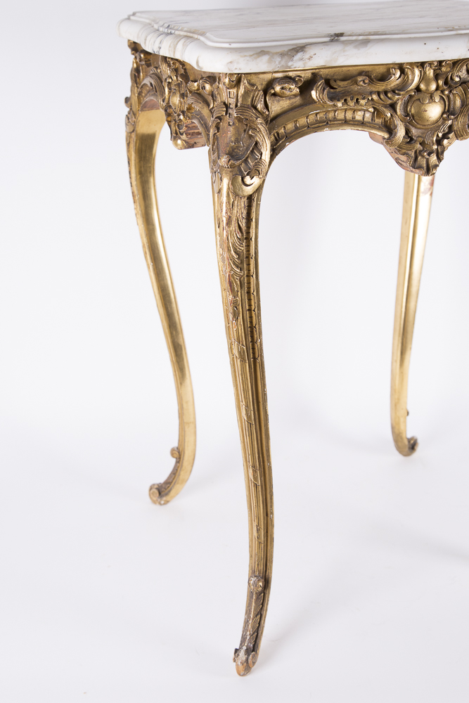 Marble Top Accent Table