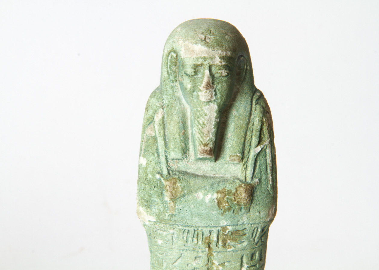 Three Egyptian Faience Ushabti Figurines
