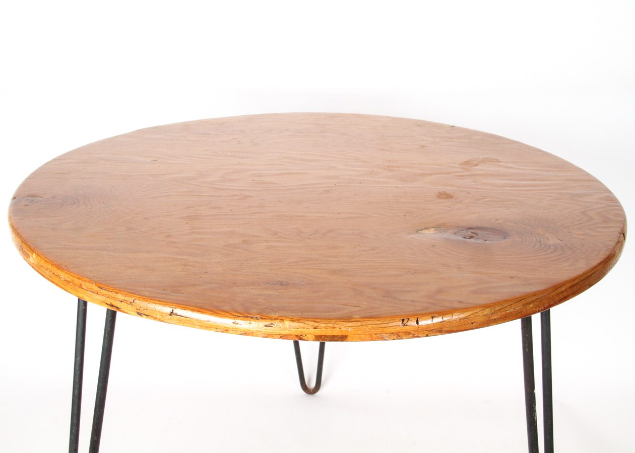 MidCentury Hairpin Leg Side Table EBTH