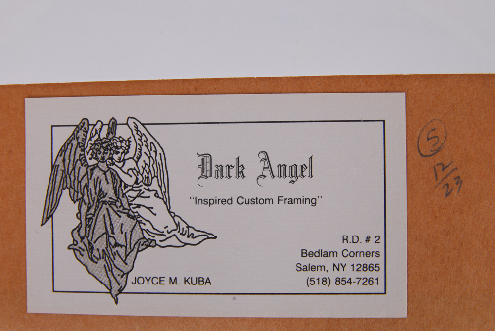 Antique Postcards Framed By Dark Angel