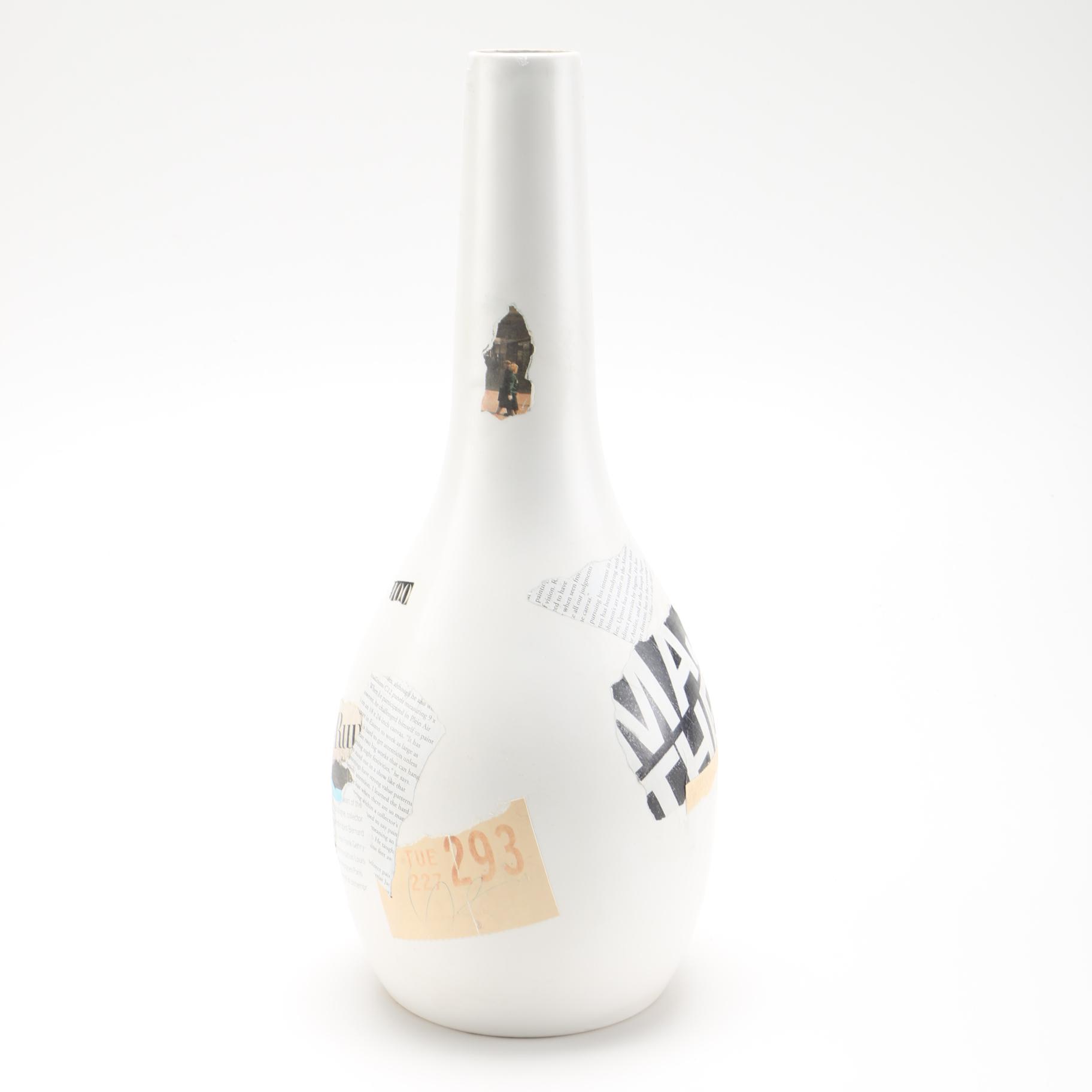 Black and White Ceramic Vase