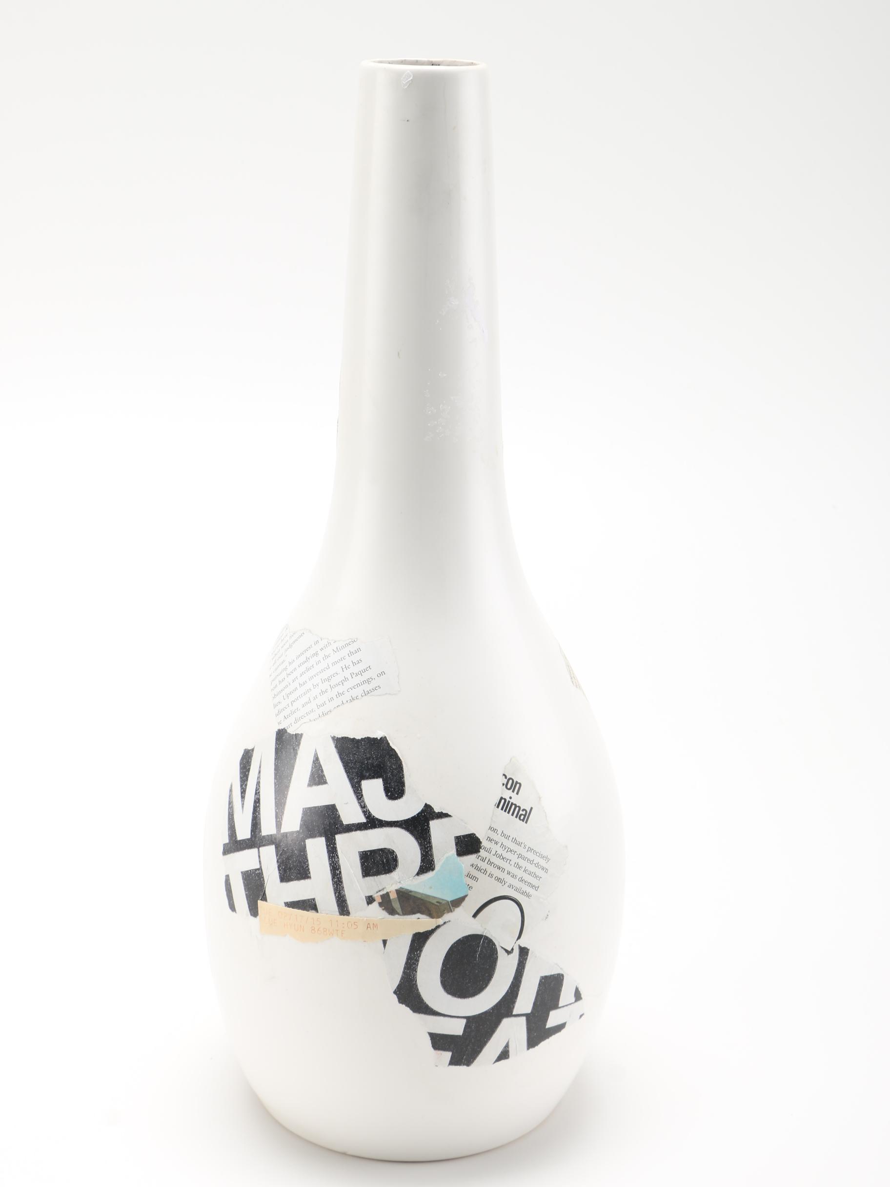 Black and White Ceramic Vase