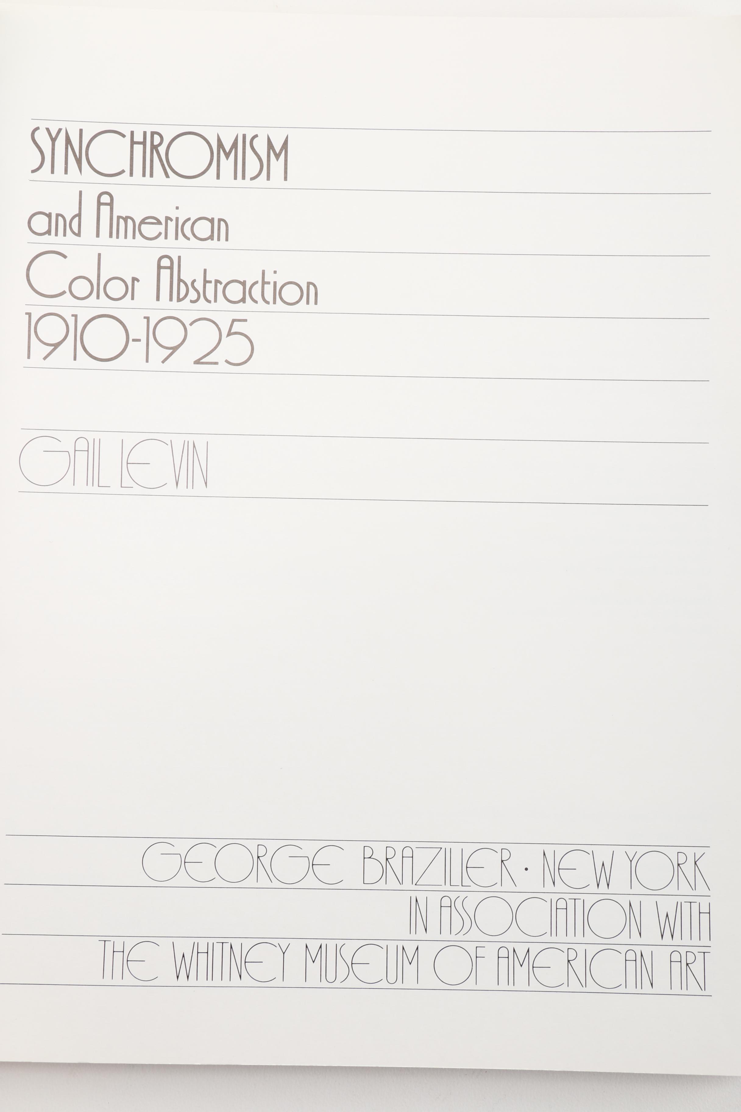 Synchromism Art Books