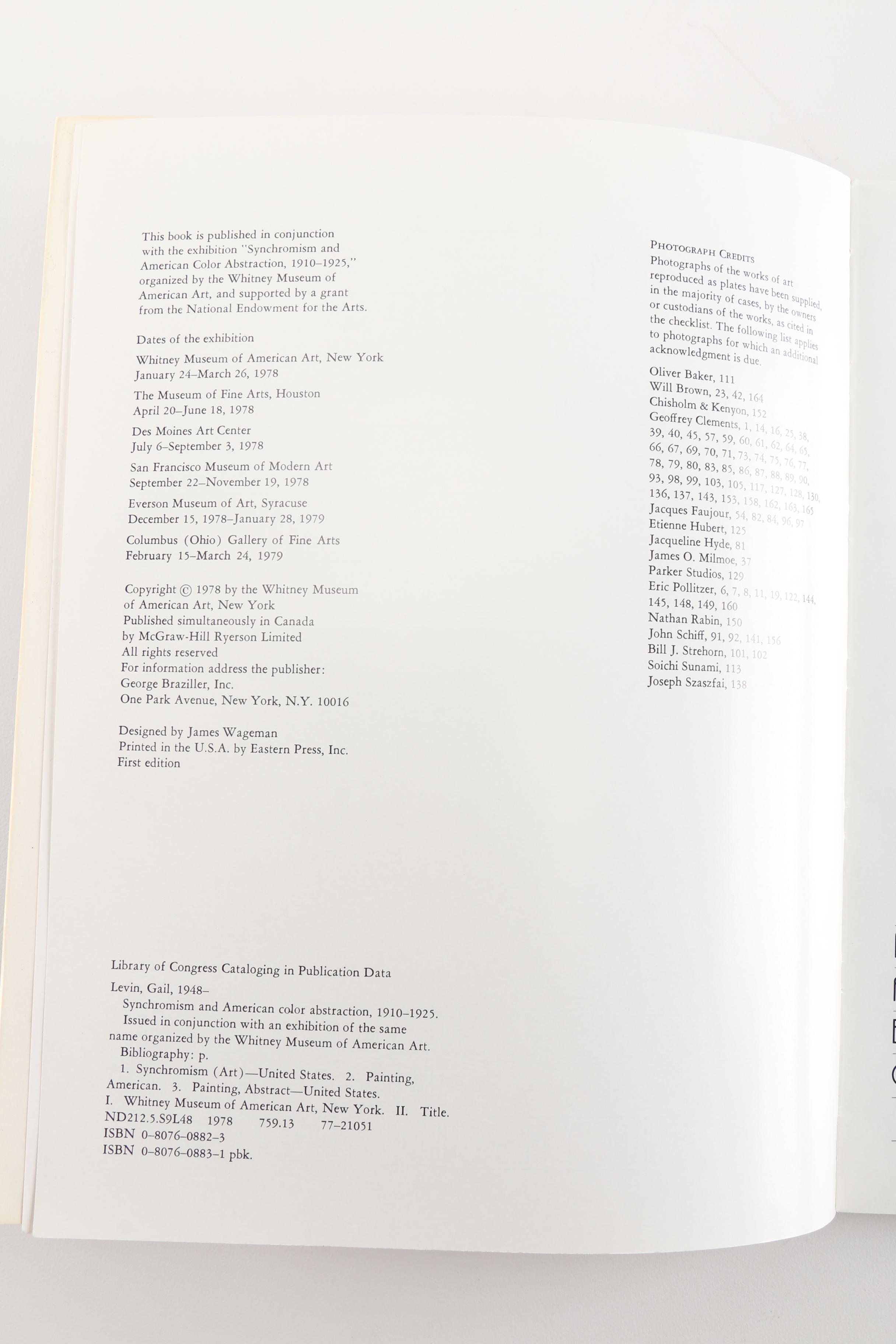 Synchromism Art Books