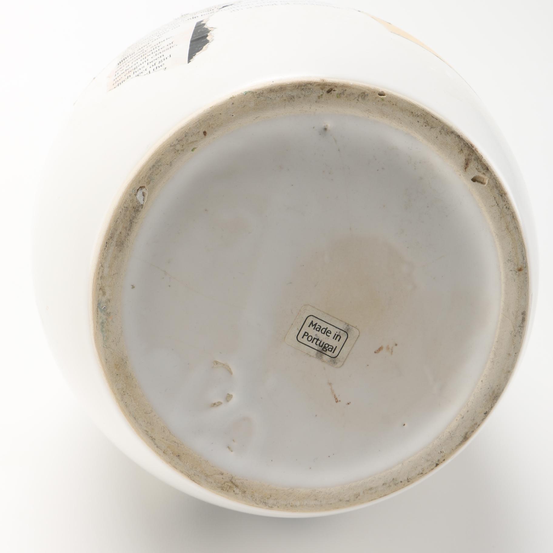 Black and White Ceramic Vase