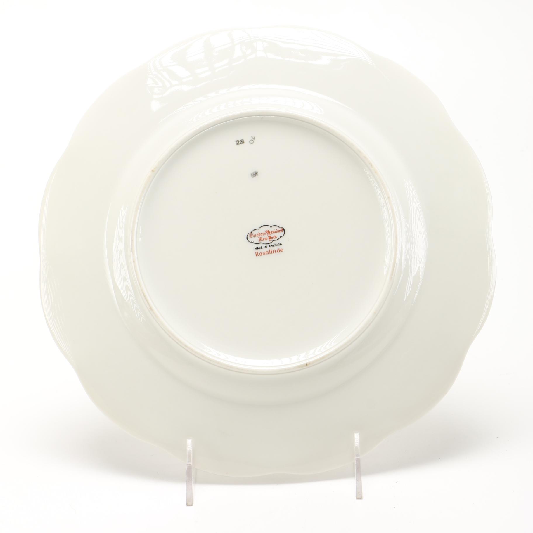 Set of Haviland "Rosalinde" China Tableware