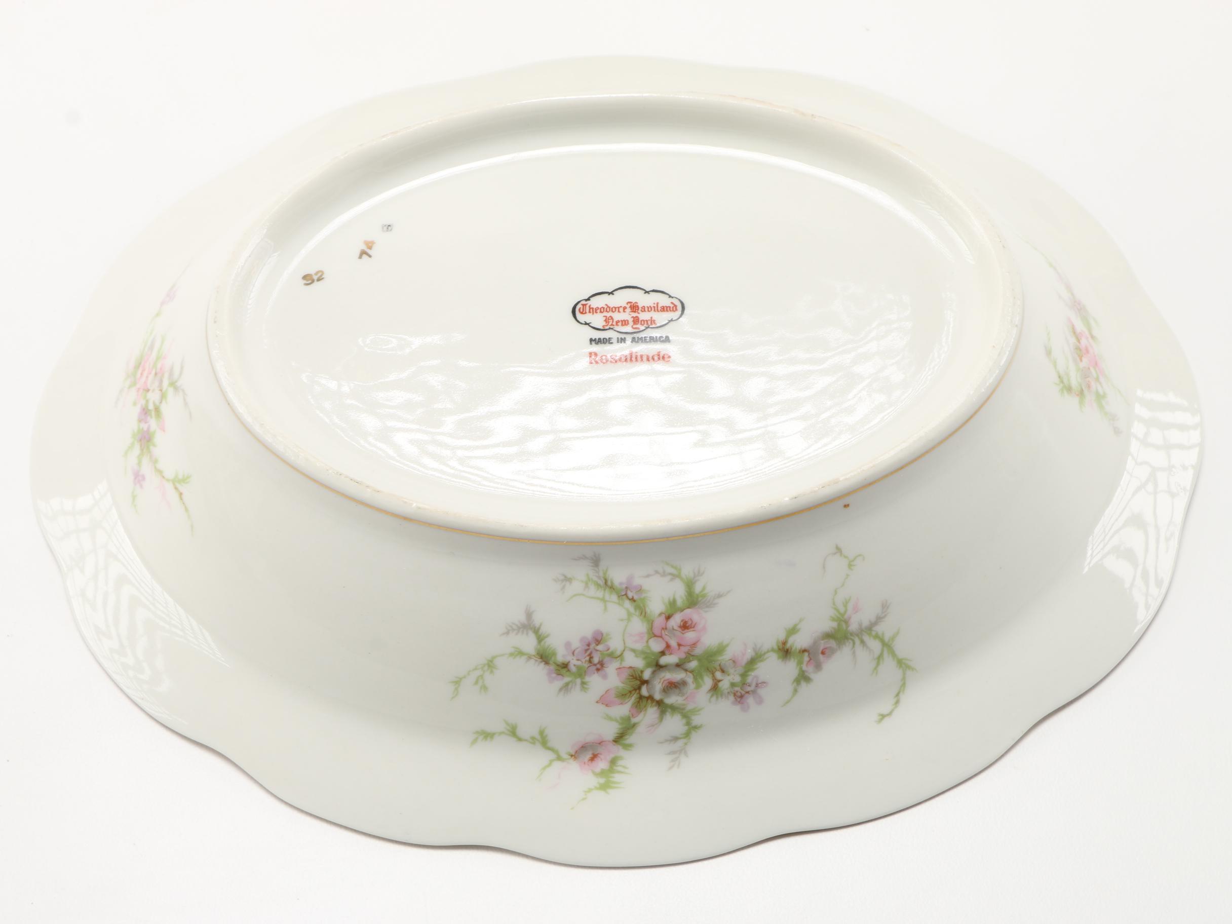 Set of Haviland "Rosalinde" China Tableware