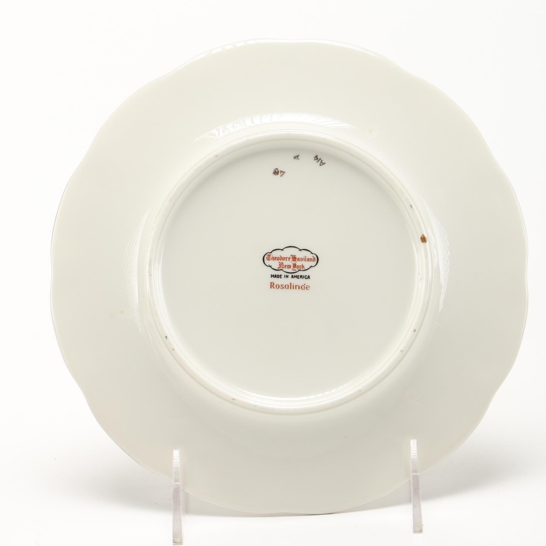 Set of Haviland "Rosalinde" China Tableware