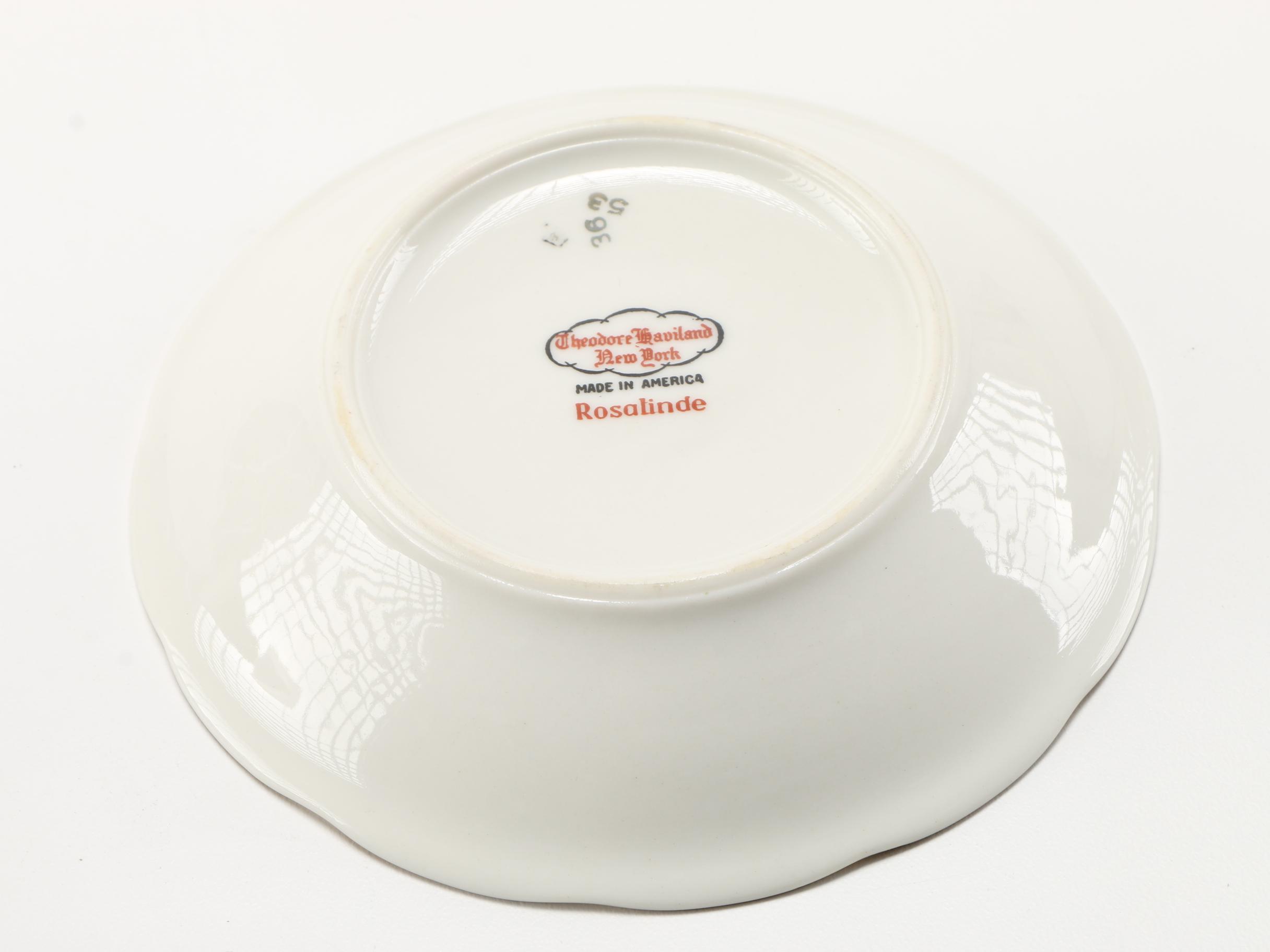 Set of Haviland "Rosalinde" China Tableware