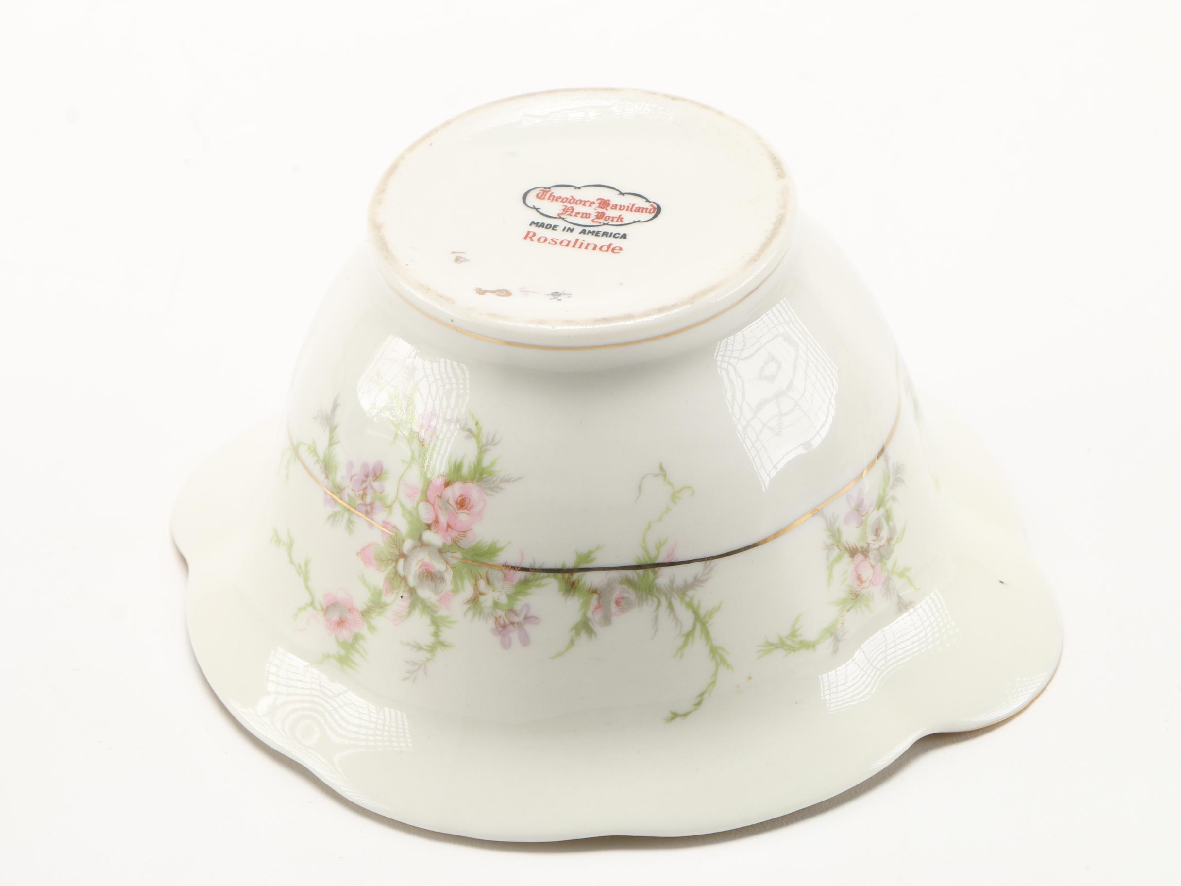 Set of Haviland "Rosalinde" China Tableware