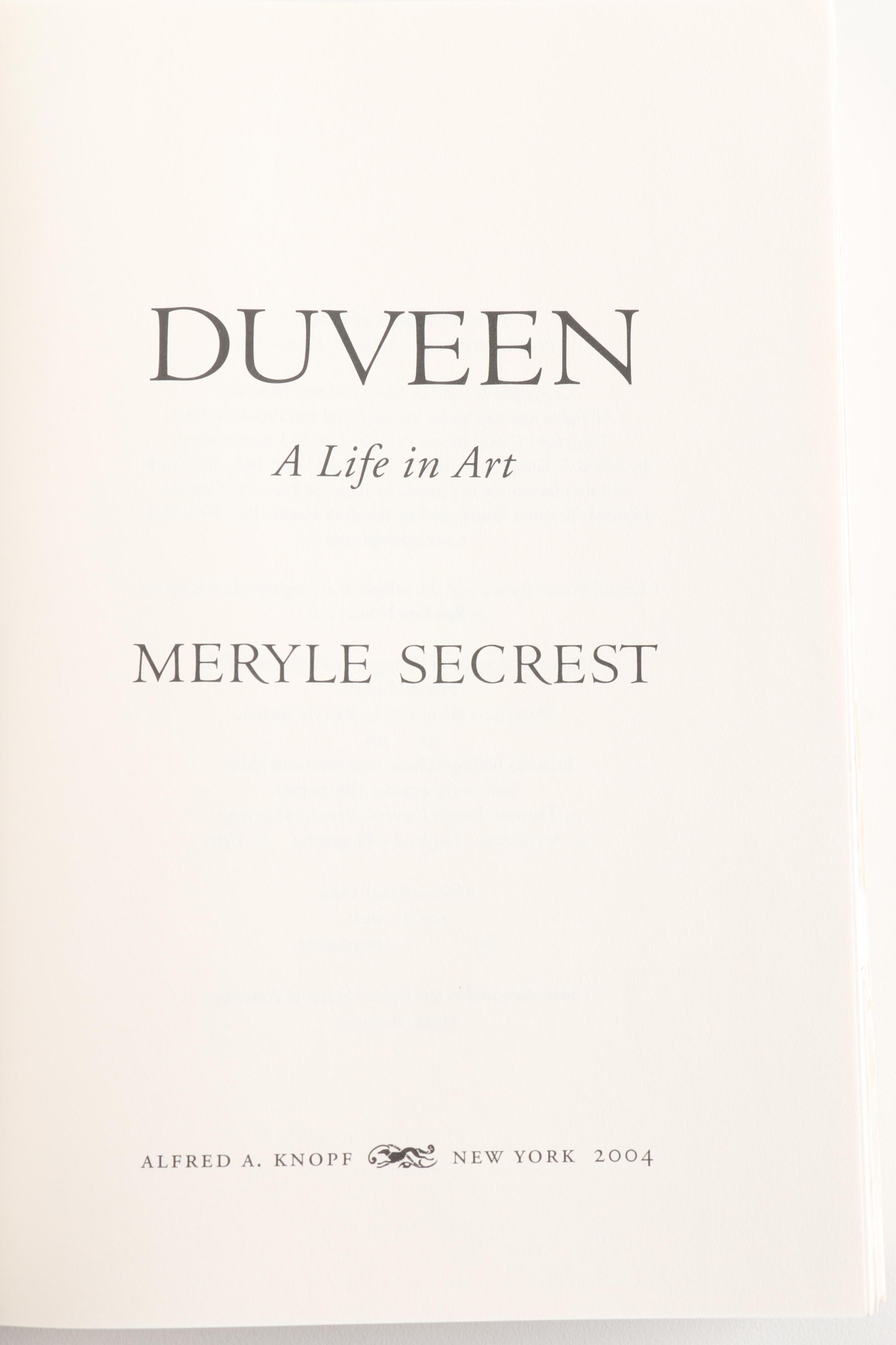 Collection of Books about Art Collector Sir Joseph Duveen