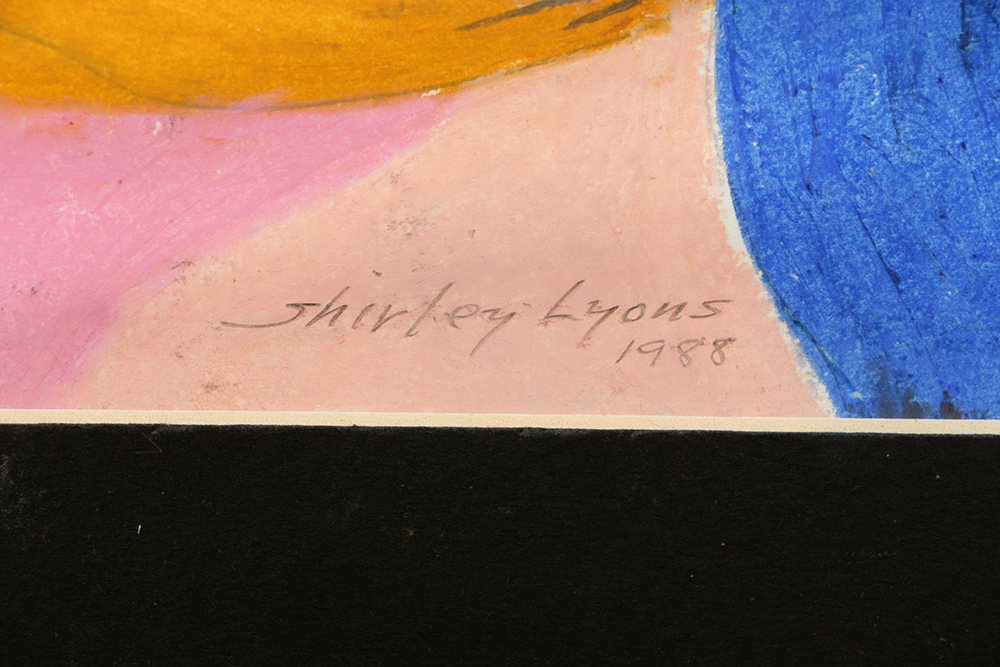 Shirley Lyons Pastel Drawing on Paper of Female Nude