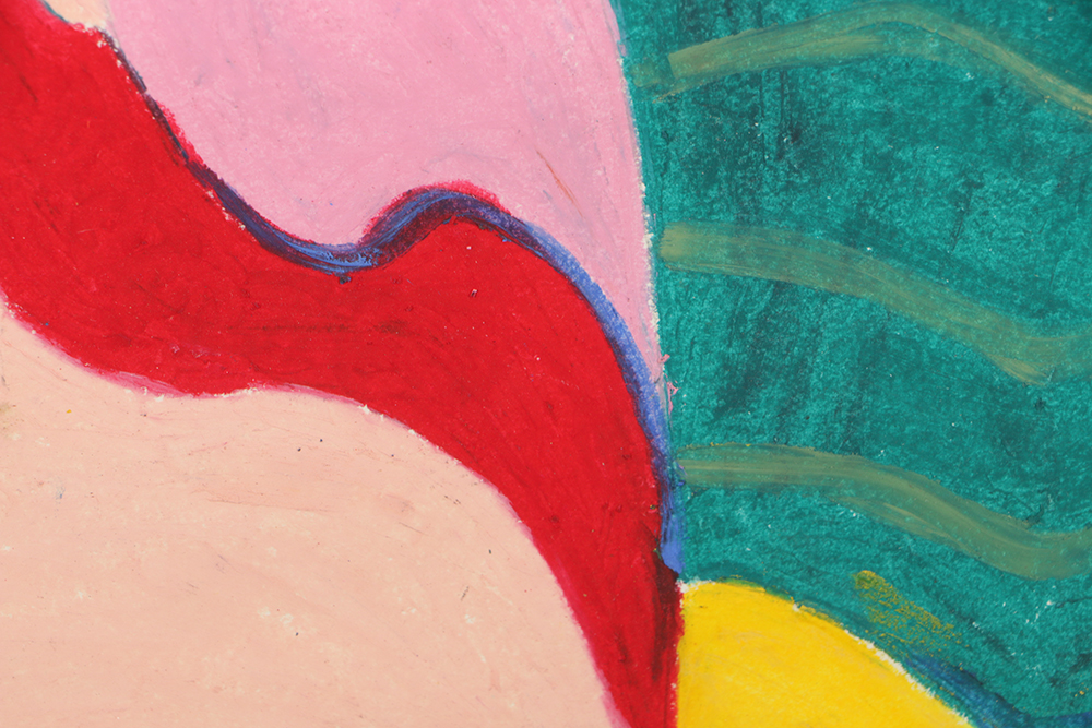 Shirley Lyons Pastel Drawing on Paper of Female Nude