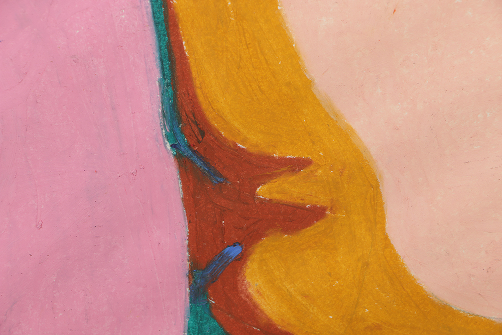 Shirley Lyons Pastel Drawing on Paper of Female Nude