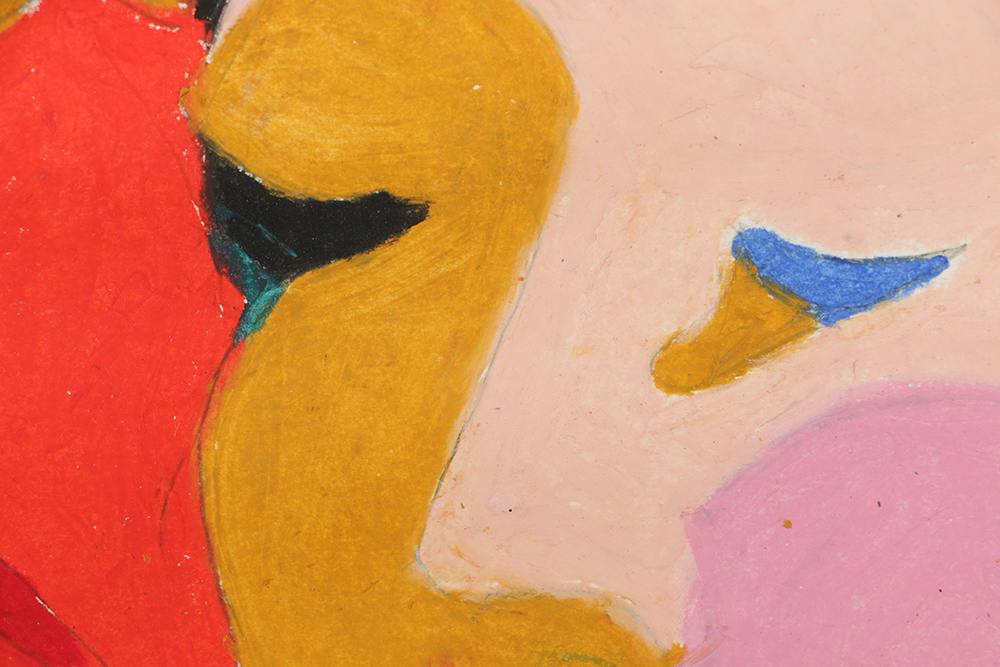 Shirley Lyons Pastel Drawing on Paper of Female Nude