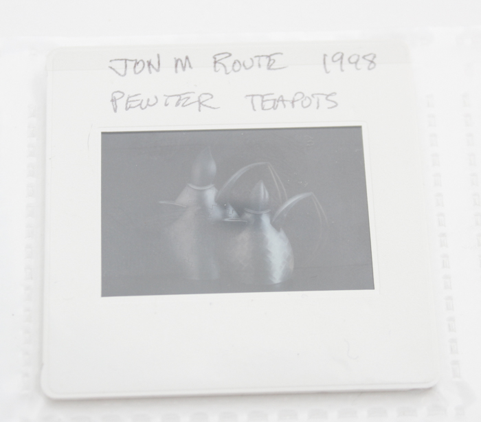 Jon Michael Route Hand-Crafted Pewter Teapot Sculpture