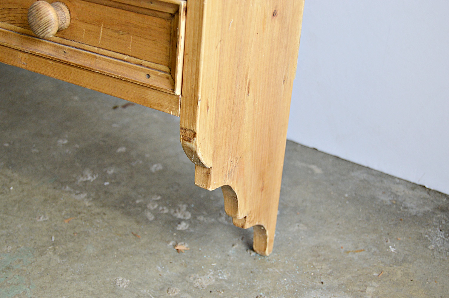 Antique English Pine Wall Shelf