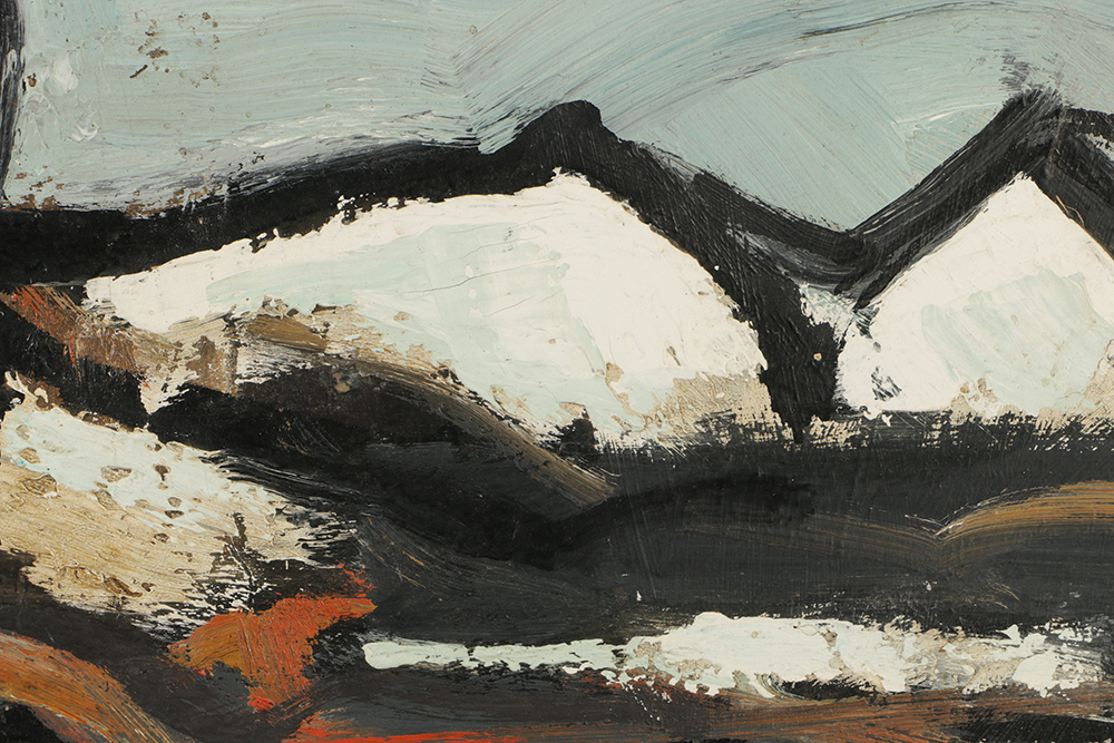 Framed Abstract Oil Painting on Board