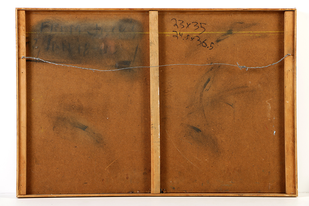 Framed Abstract Oil Painting on Board