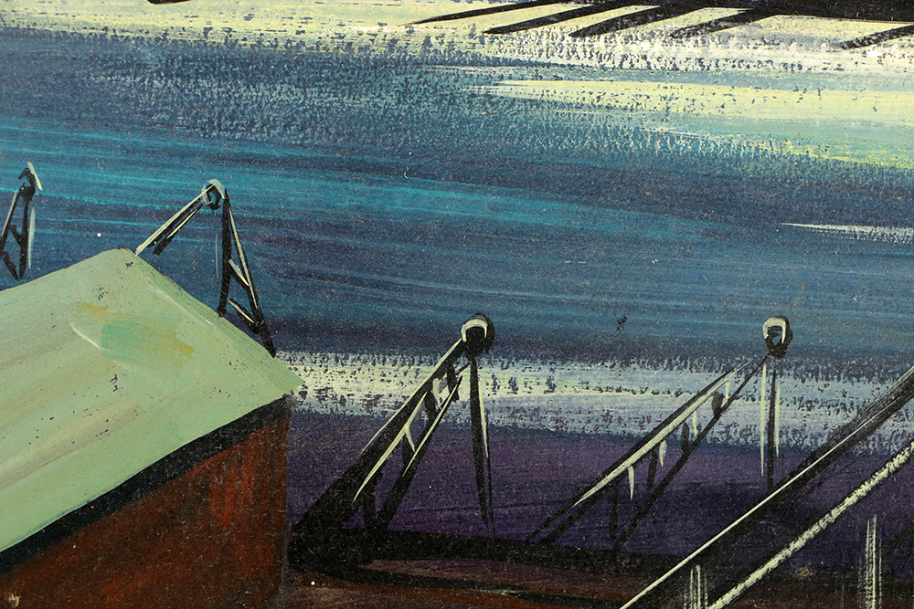 Edgar Stareck Acrylic Painting on Board of the New York Skyline