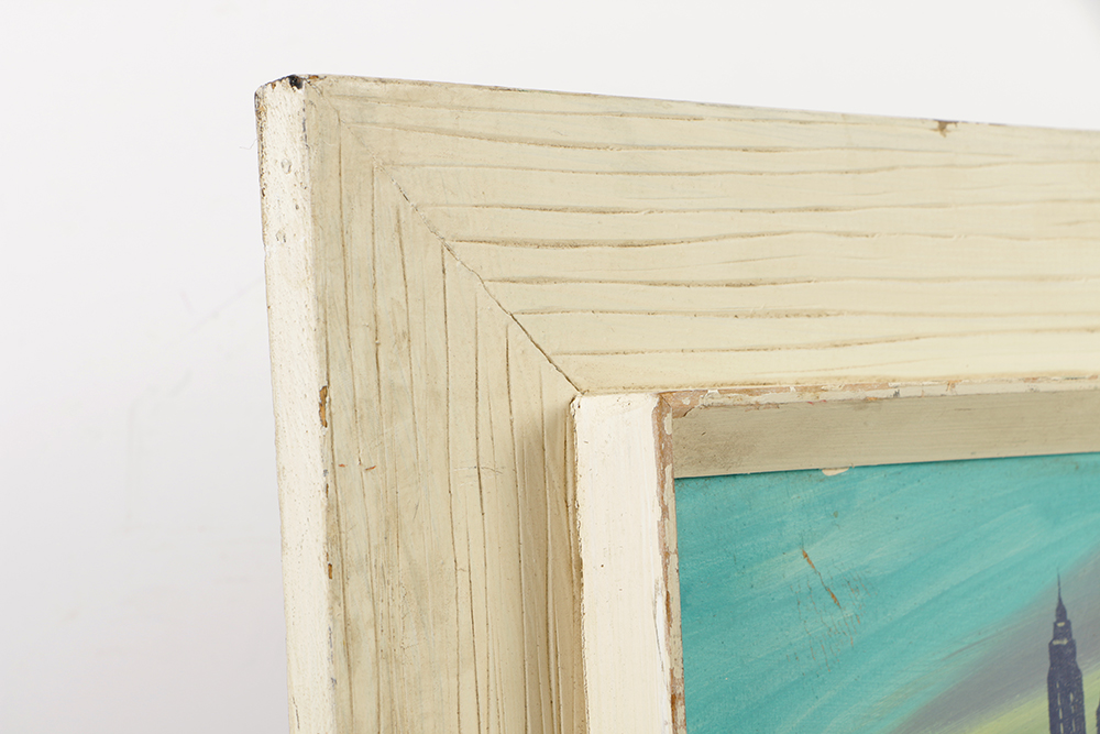 Edgar Stareck Acrylic Painting on Board of the New York Skyline