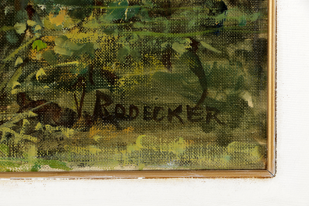 Virginia Rodecker Jarboe Oil Painting on Canvas "Old Timer"