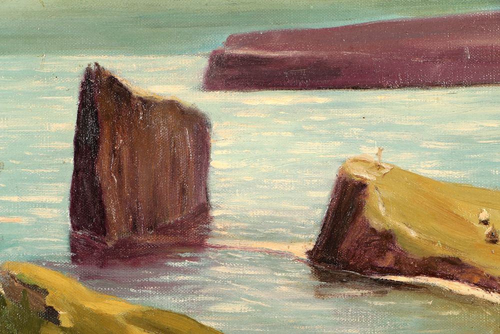 Raymond Francis Robbins Oil Painting on Canvas of Landscape