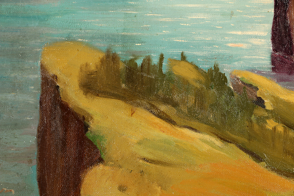 Raymond Francis Robbins Oil Painting on Canvas of Landscape